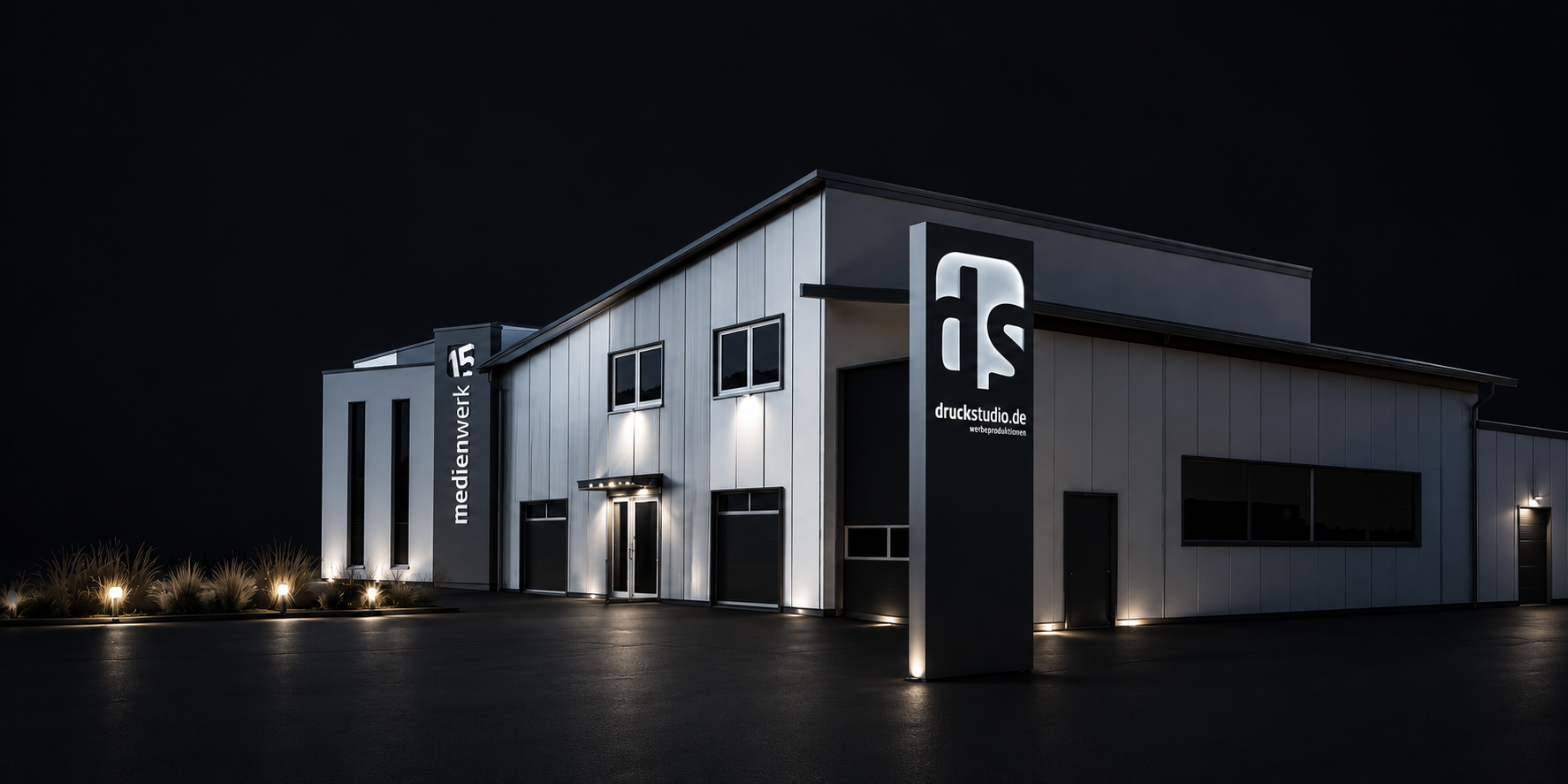 Produktionshalle und Werkstatt von druckstudio.de